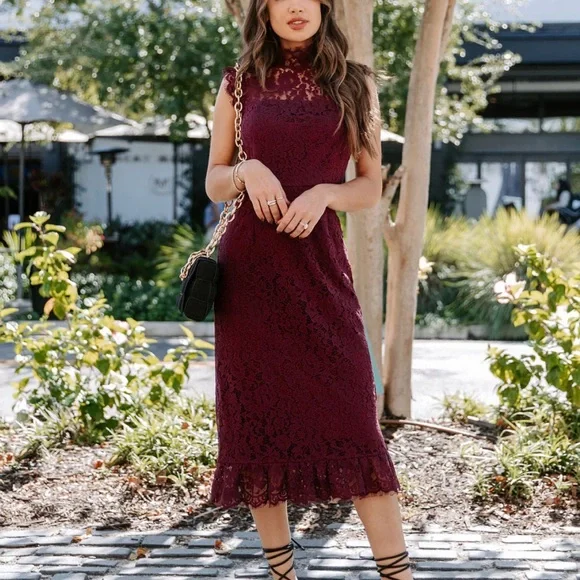 Vici | Dresses | Vici Frances Lace Ruffle Midi Dress | Poshmark Vici | Dresses | Vici Frances Lace Ruffle Midi Dress | Poshmark
